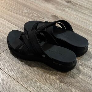 Skechers Yoga Foam Women's Black Sandals